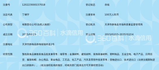 天津丁宇商贸_360百科